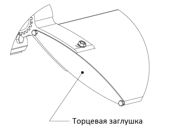 Заглушка алюминиевая для ламели Fezard LAM-Z100